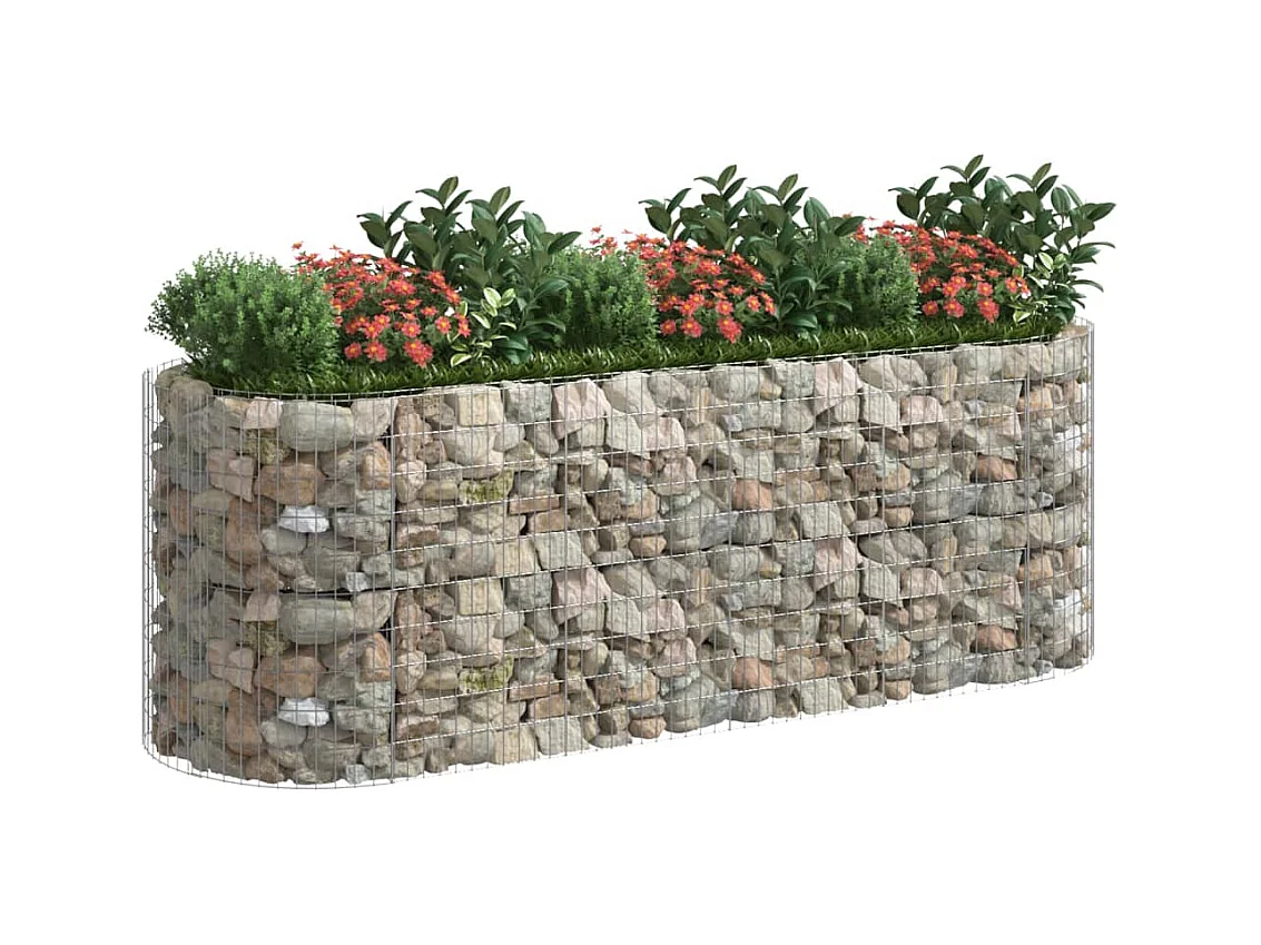 Gabion verhoogde bak Gegalvaniseerd ijzer 300x100x100 cm