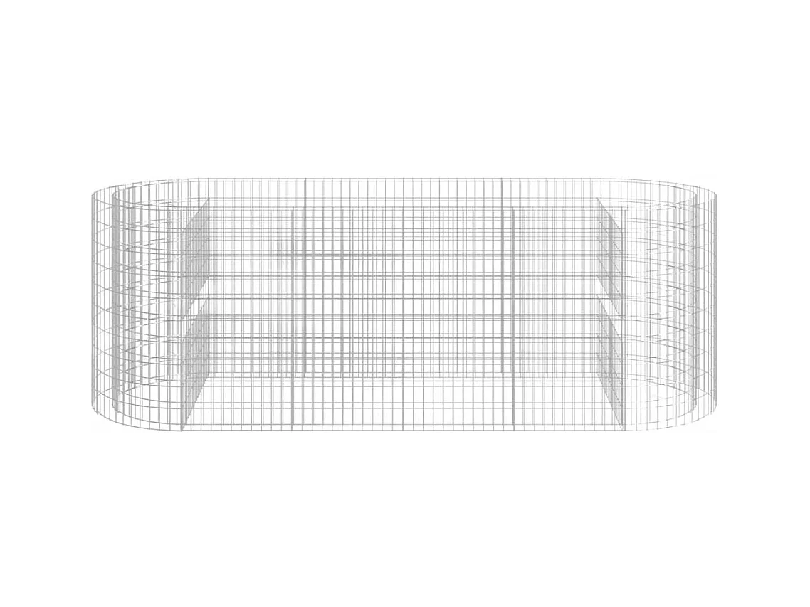 Gabion verhoogde bak Gegalvaniseerd ijzer 300x100x100 cm
