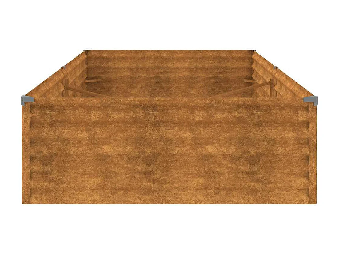 Lit surélevé de jardin 195x100x36 cm acier corten