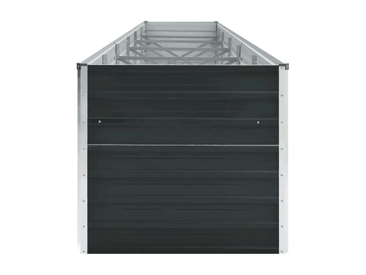 Lit surélevé de jardin Acier galvanisé 480x80x77 cm Anthracite