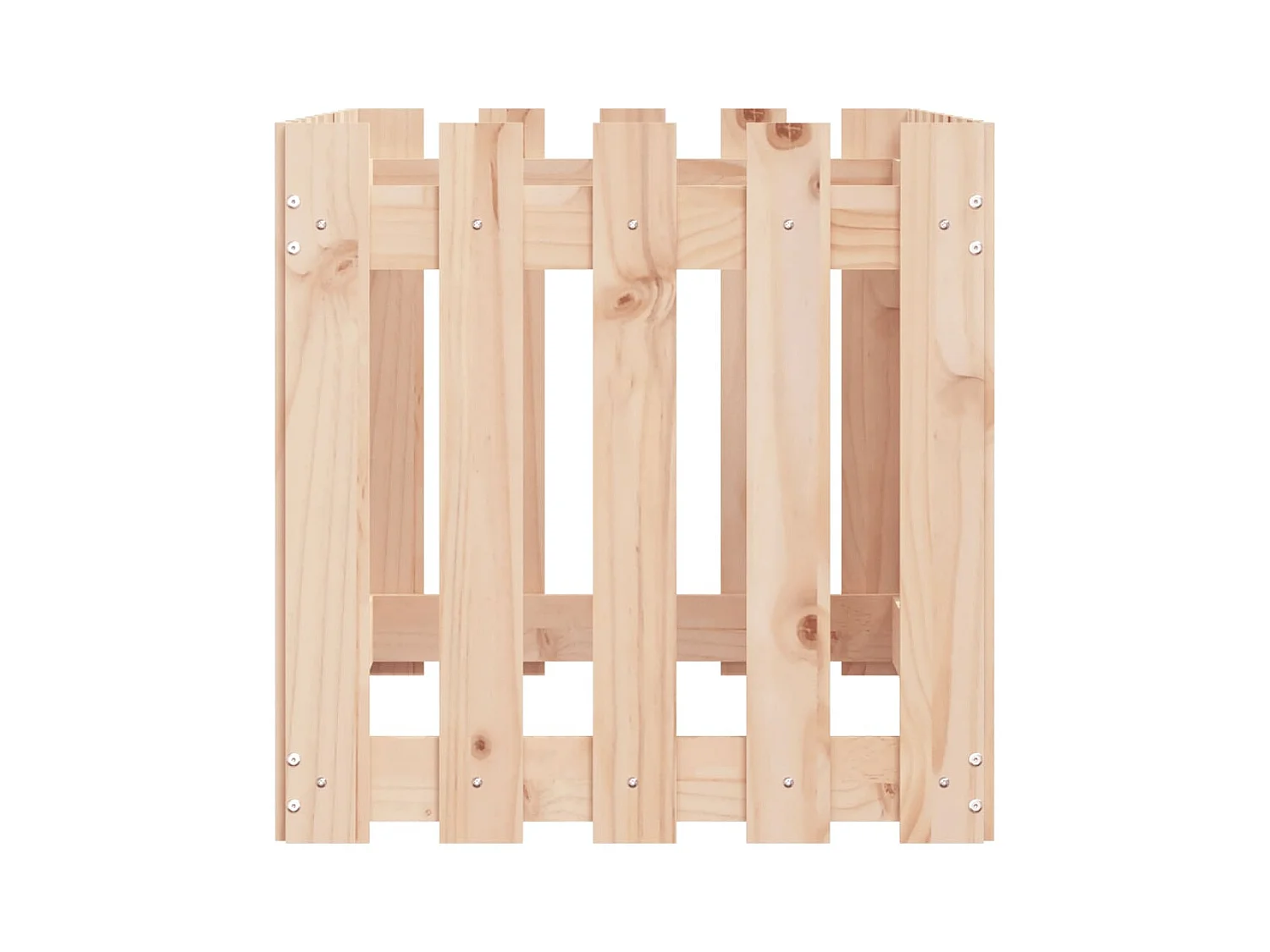 Lit surélevé de jardin design de clôture 100x50x50cm pin massif