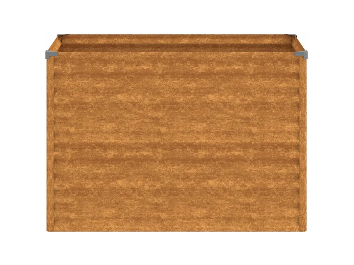 Lit surélevé de jardin 100x50x69 cm acier corten