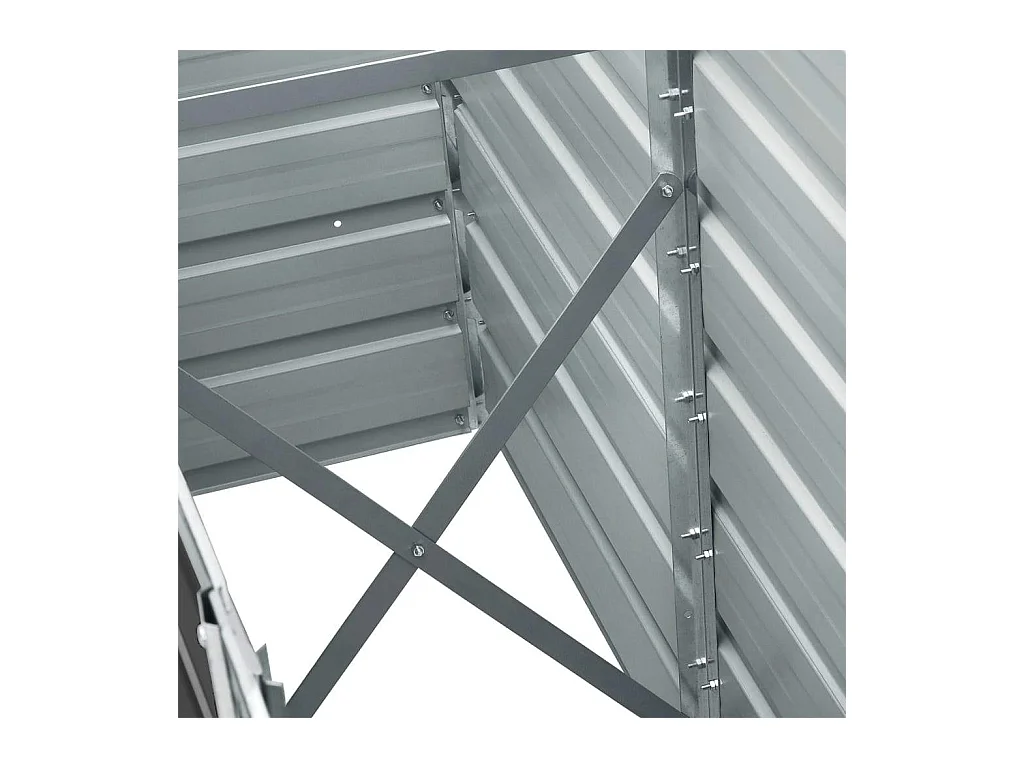 Lit surélevé de jardin Acier galvanisé 240x40x45 cm Anthracite