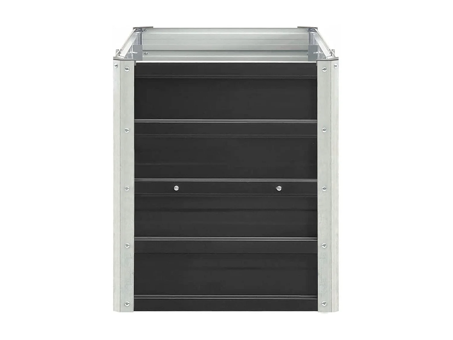 Letto da giardino rialzato in acciaio zincato 240x40x45 cm Antracite