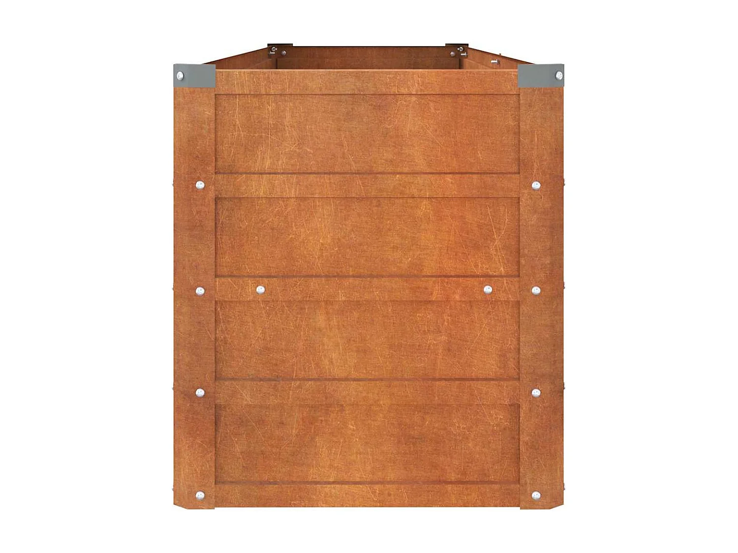 Lit surélevé de jardin rouillé 160x40x45 cm acier corten