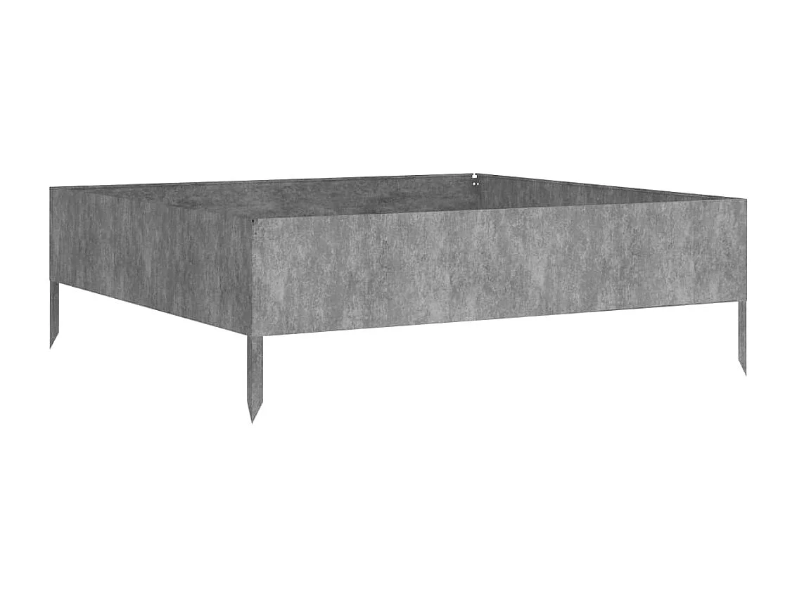 Lit surélevé de jardin 100x100x33,5 cm acier corten