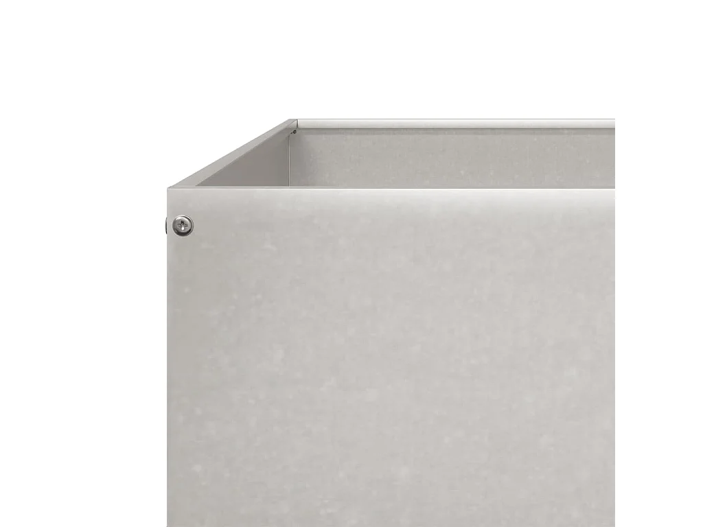 Letto da giardino rialzato 100x100x18,5 cm in acciaio inox