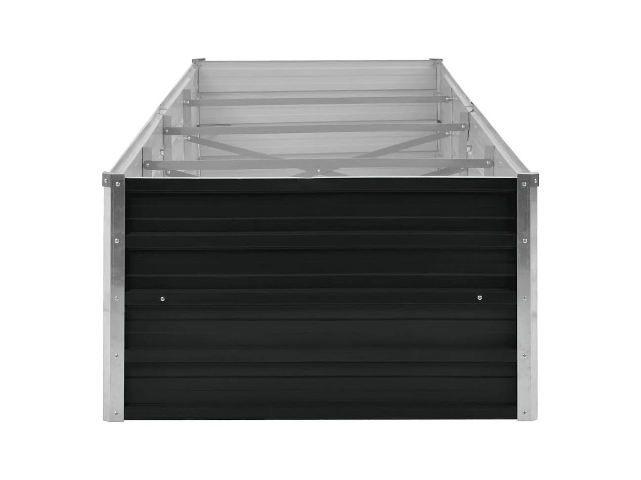 Lit surélevé de jardin Anthracite 320x80x45 cm Acier galvanisé