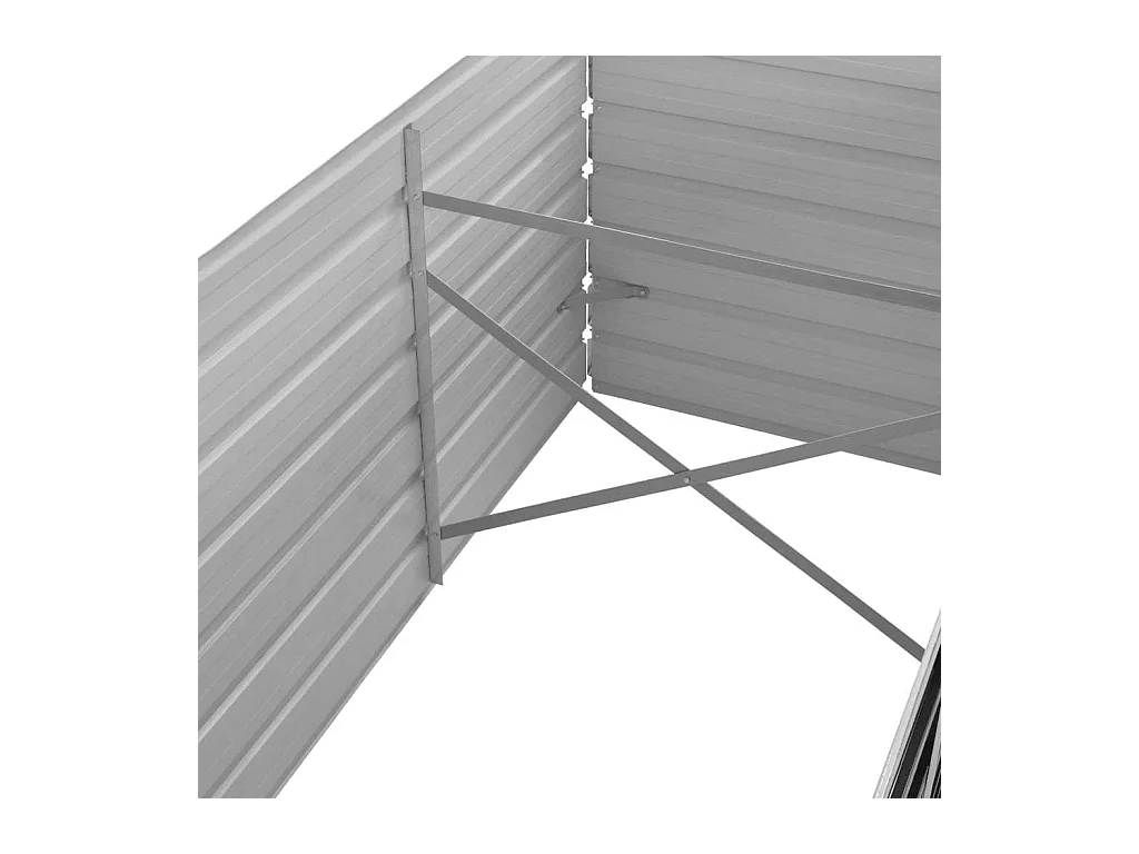 Lit surélevé de jardin Anthracite 320x80x45 cm Acier galvanisé