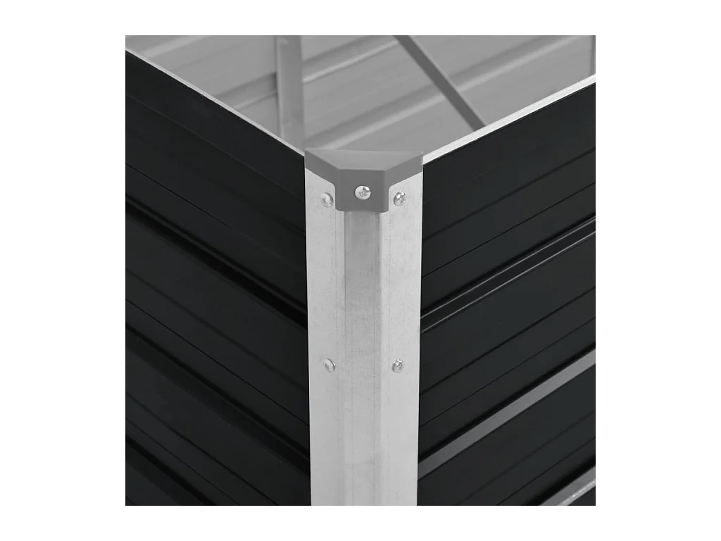 Lit surélevé de jardin Anthracite 320x80x45 cm Acier galvanisé