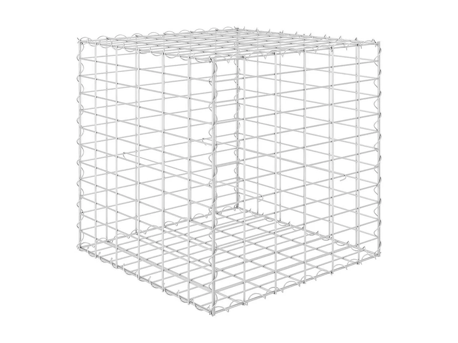 Gabion kubus verhoogd bed Staaldraad 60x60x60 cm