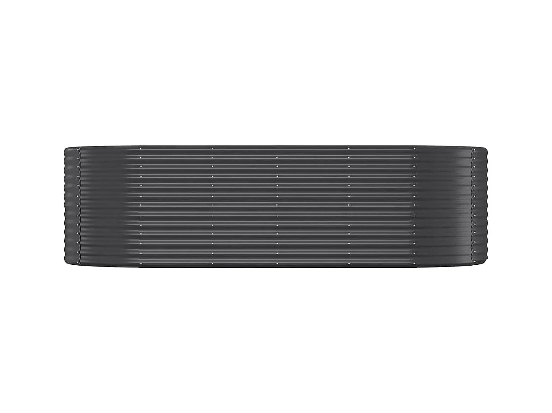 Verhoogd tuinbed gepoedercoat staal antraciet