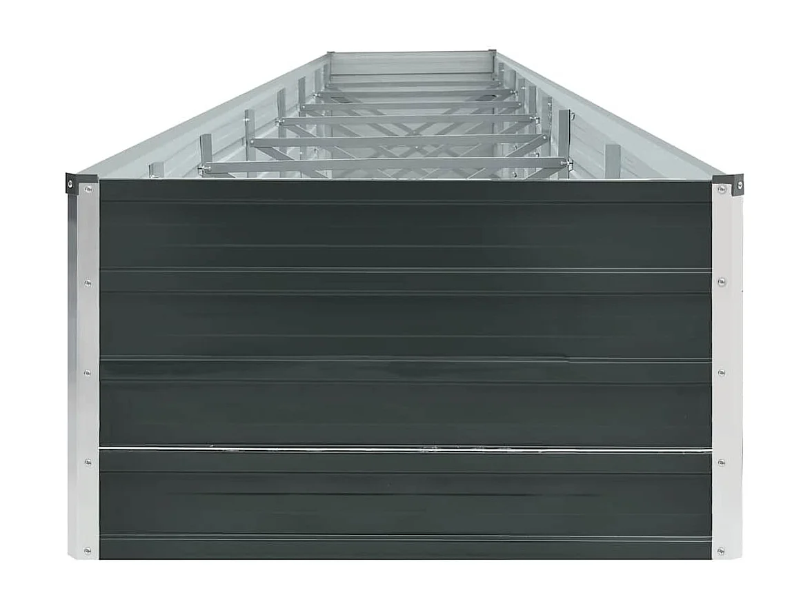 Letto da giardino rialzato in acciaio zincato 600x80x45 cm Antracite
