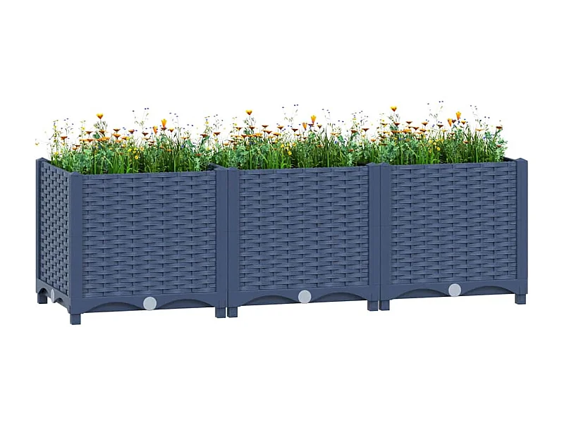 Verhoogd bed 120x40x38 cm Polypropyleen