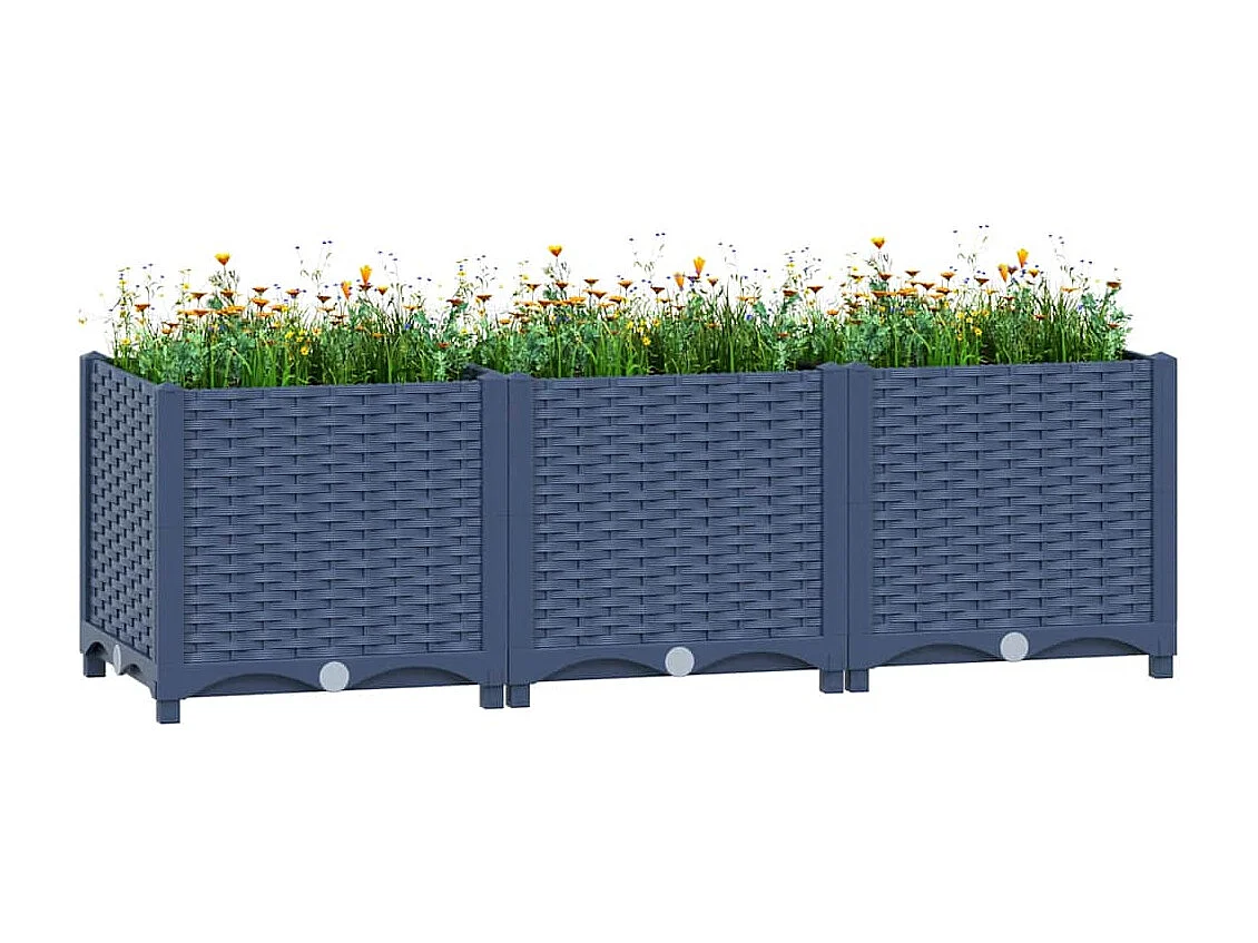 Lit surélevé 120x40x38 cm Polypropylène