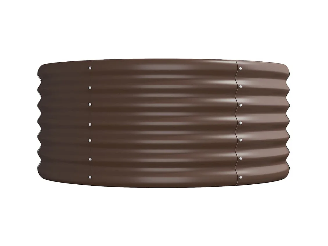 Lit surélevé de jardin Acier enduit de poudre marron