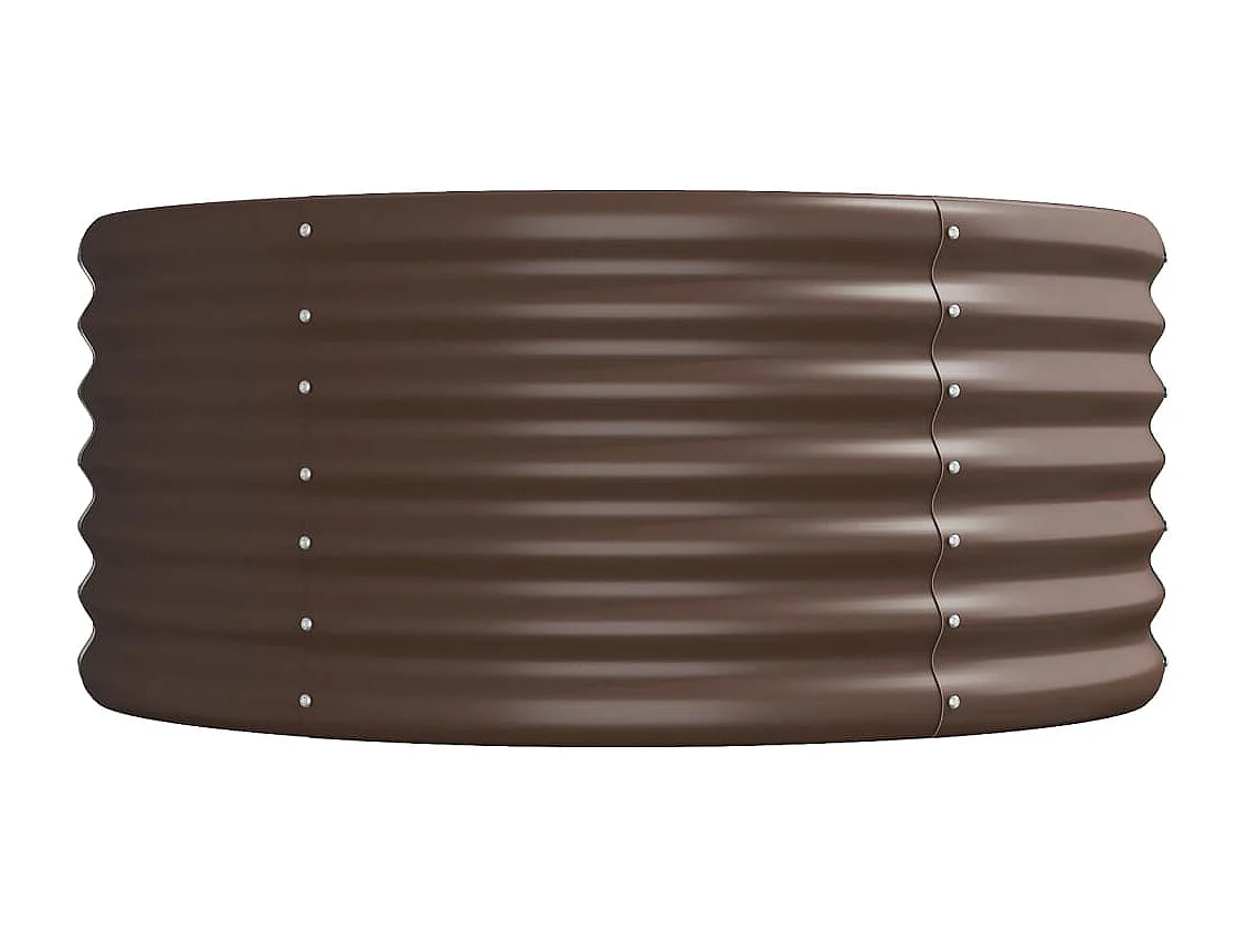 Verhoogd tuinbed bruin gepoedercoat staal