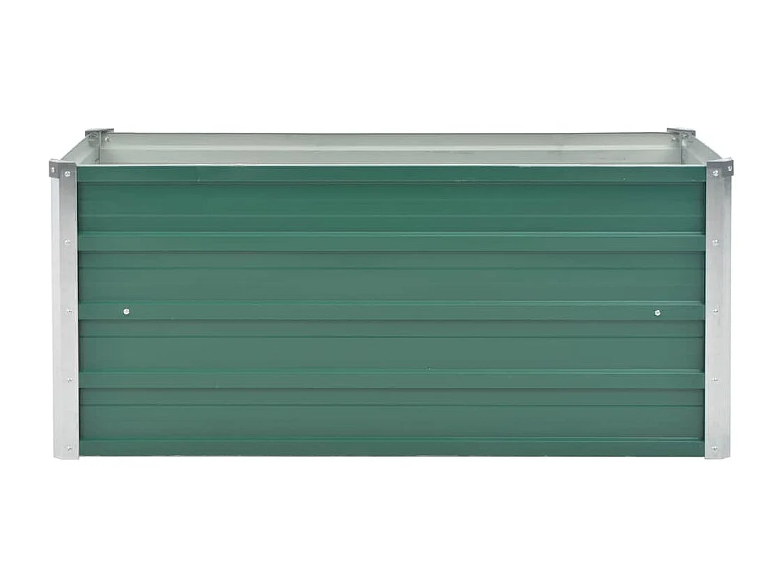 Verhoogd tuinbed Gegalvaniseerd staal 100x40x45 cm Groen