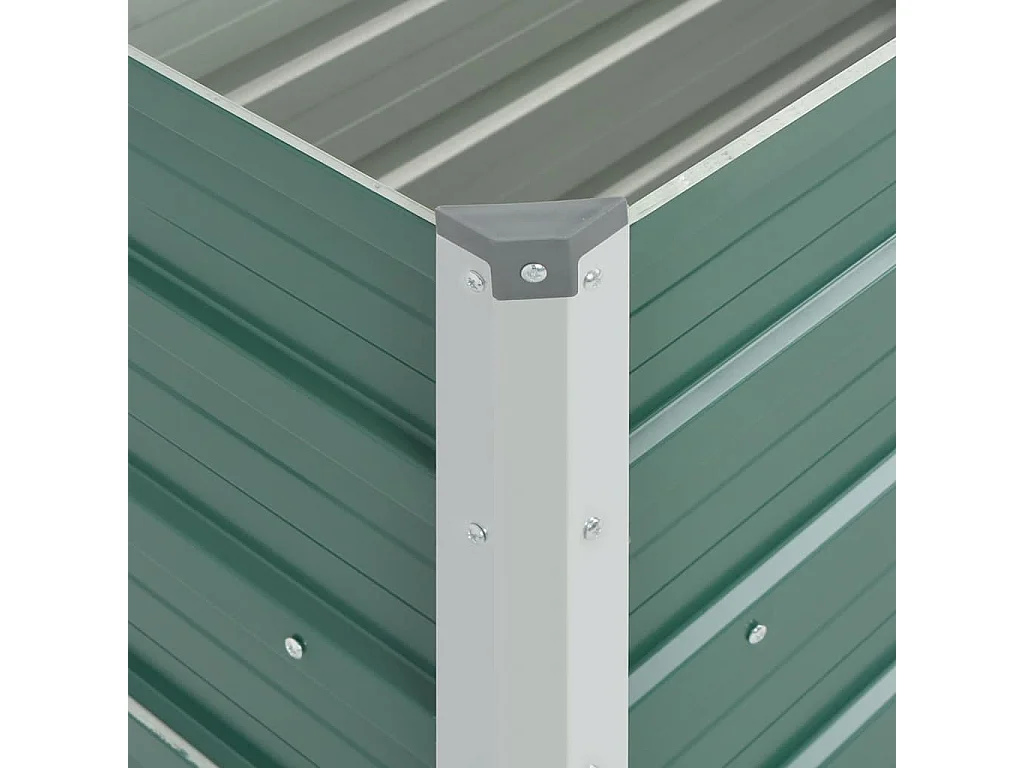 Verhoogd tuinbed Gegalvaniseerd staal 100x40x45 cm Groen