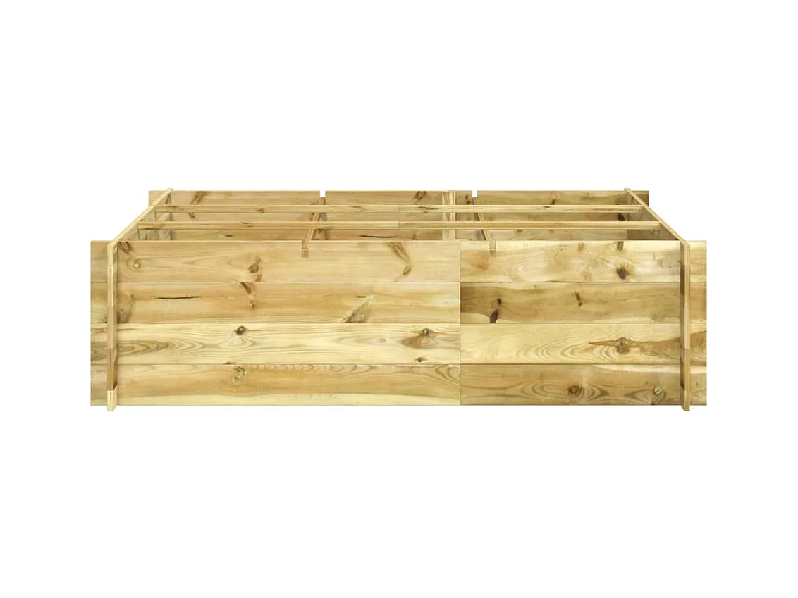 Lit surélevé 150x100x40 cm bois imprégné