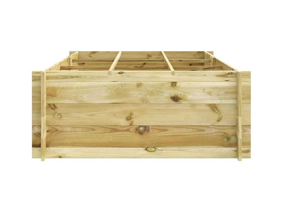 Lit surélevé 150x100x40 cm bois imprégné