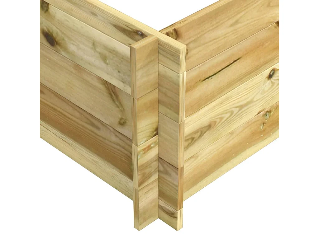 Lit surélevé 150x100x40 cm bois imprégné