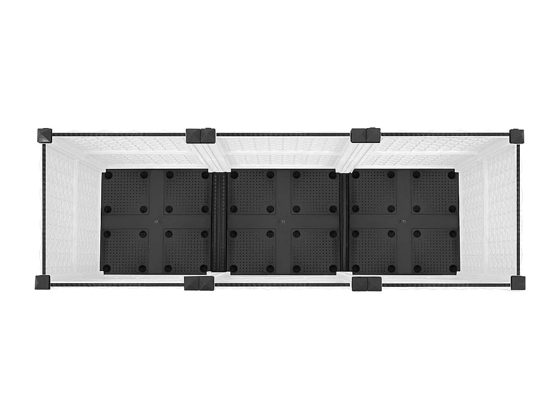 Lit surélevé 120x40x38 cm Polypropylène