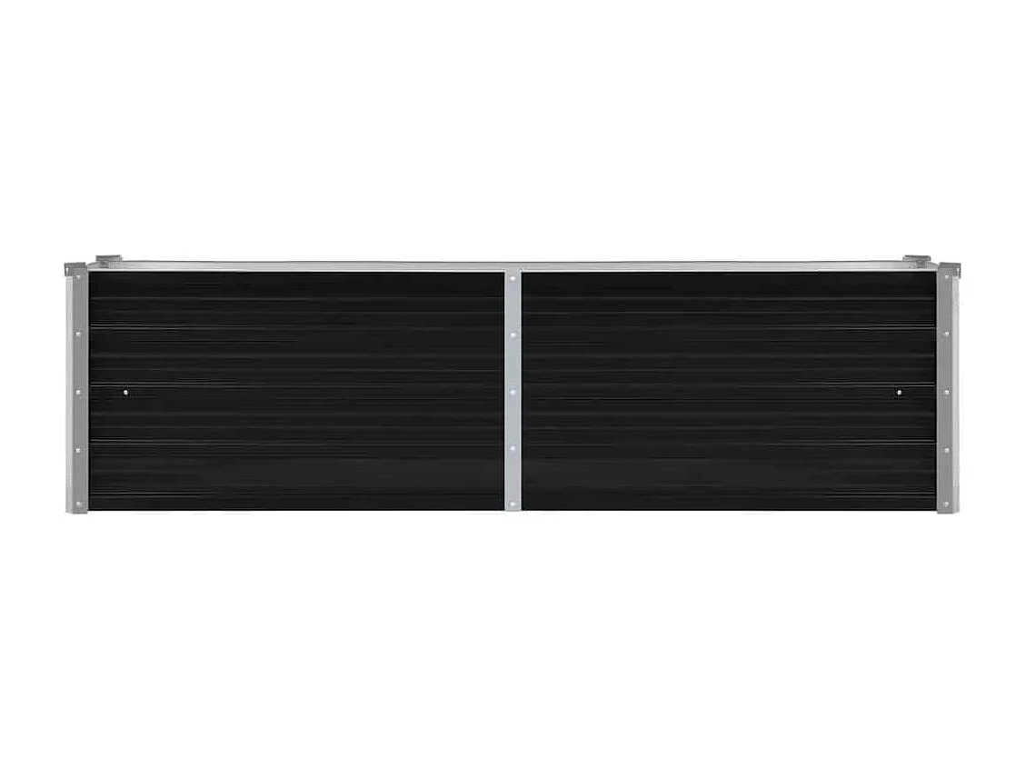 Lit surélevé de jardin Anthracite 160x40x45 cm Acier galvanisé