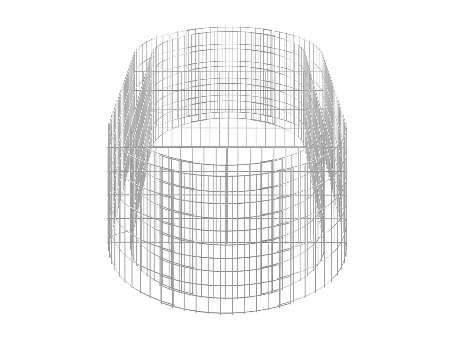 Lit surélevé à gabion Fer galvanisé 200x100x50 cm