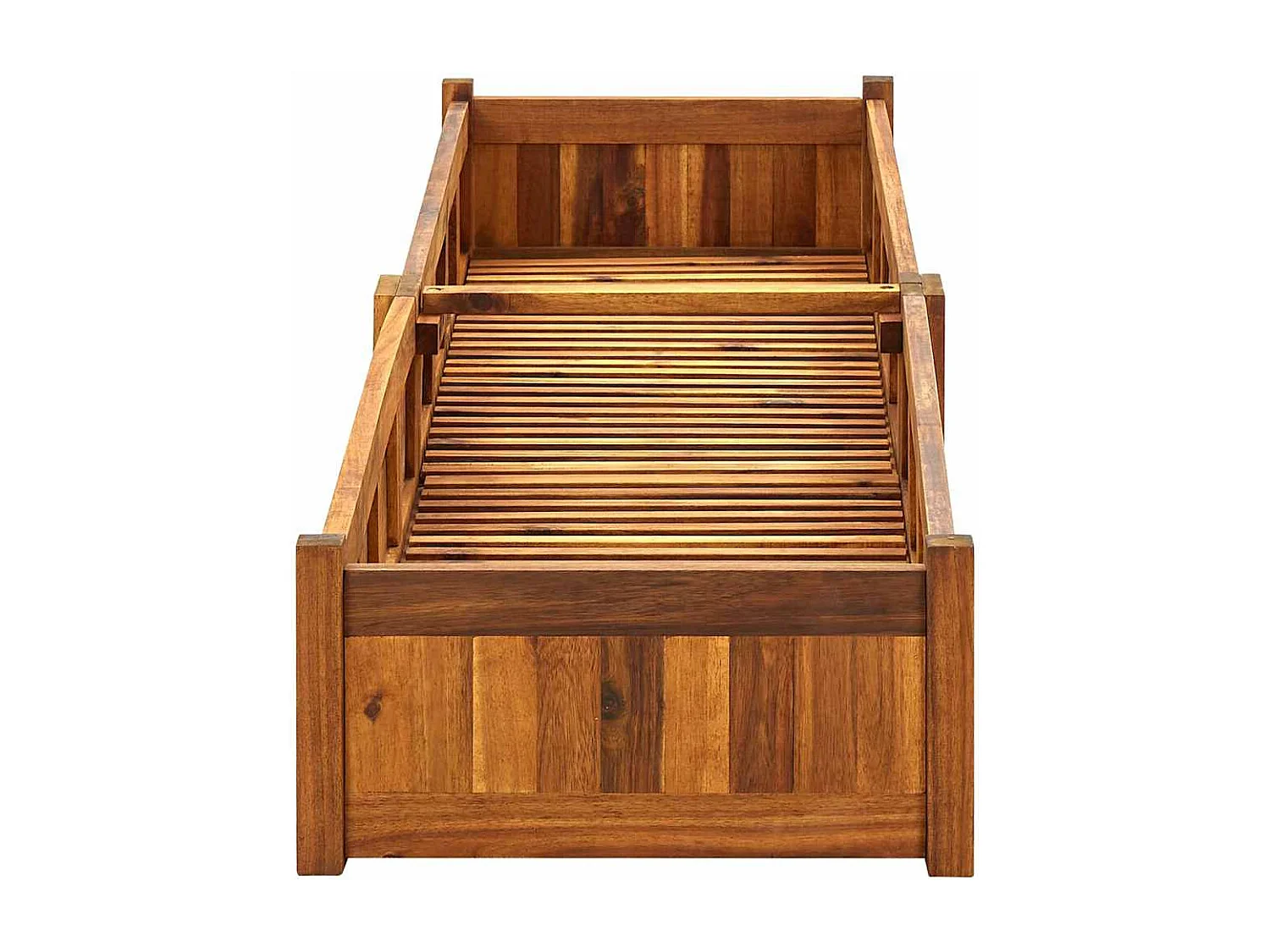 Lit surélevé de jardin Bois d'acacia 200x50x25 cm