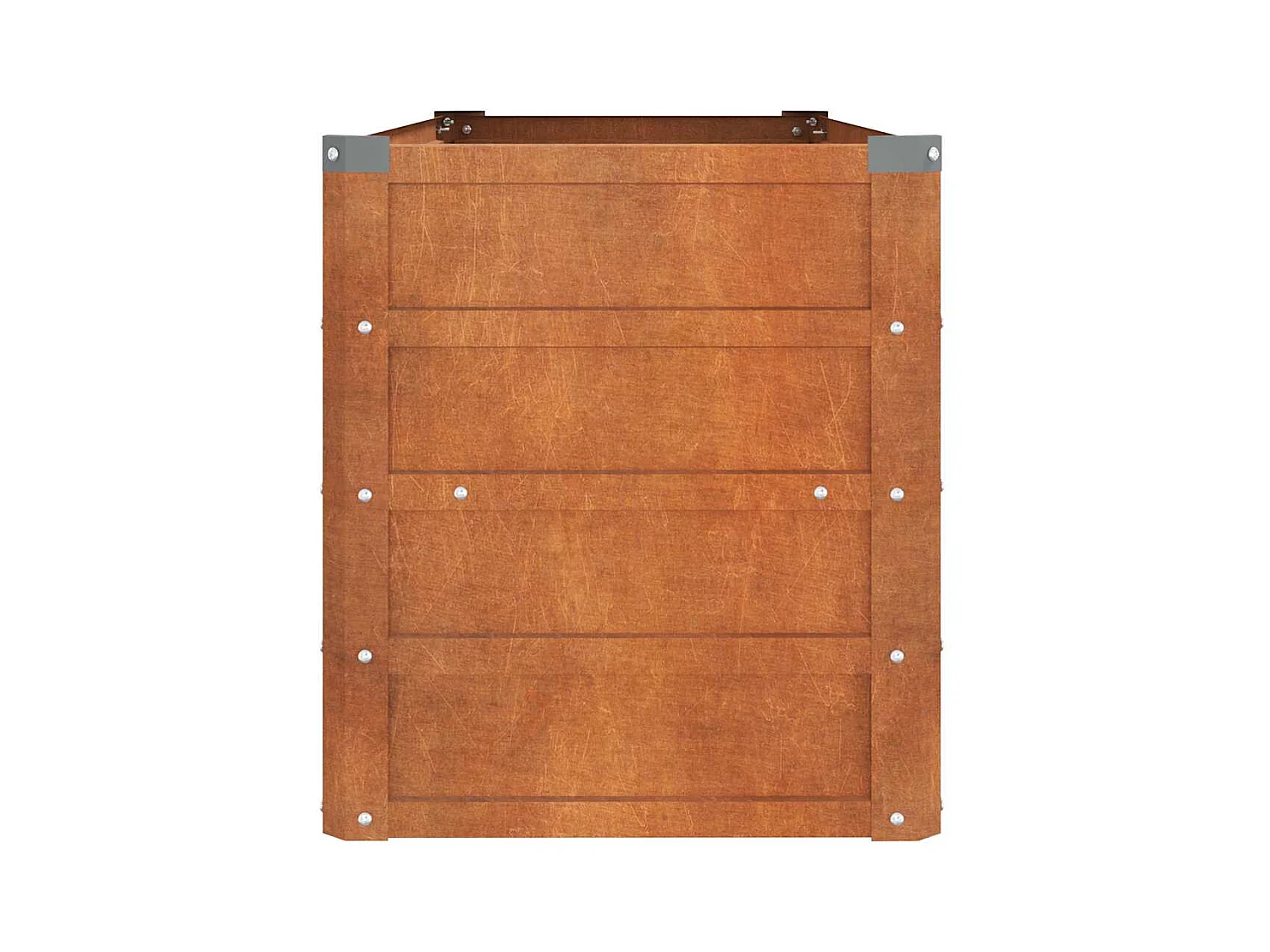 Lit surélevé de jardin rouillé 100x40x45 cm acier corten