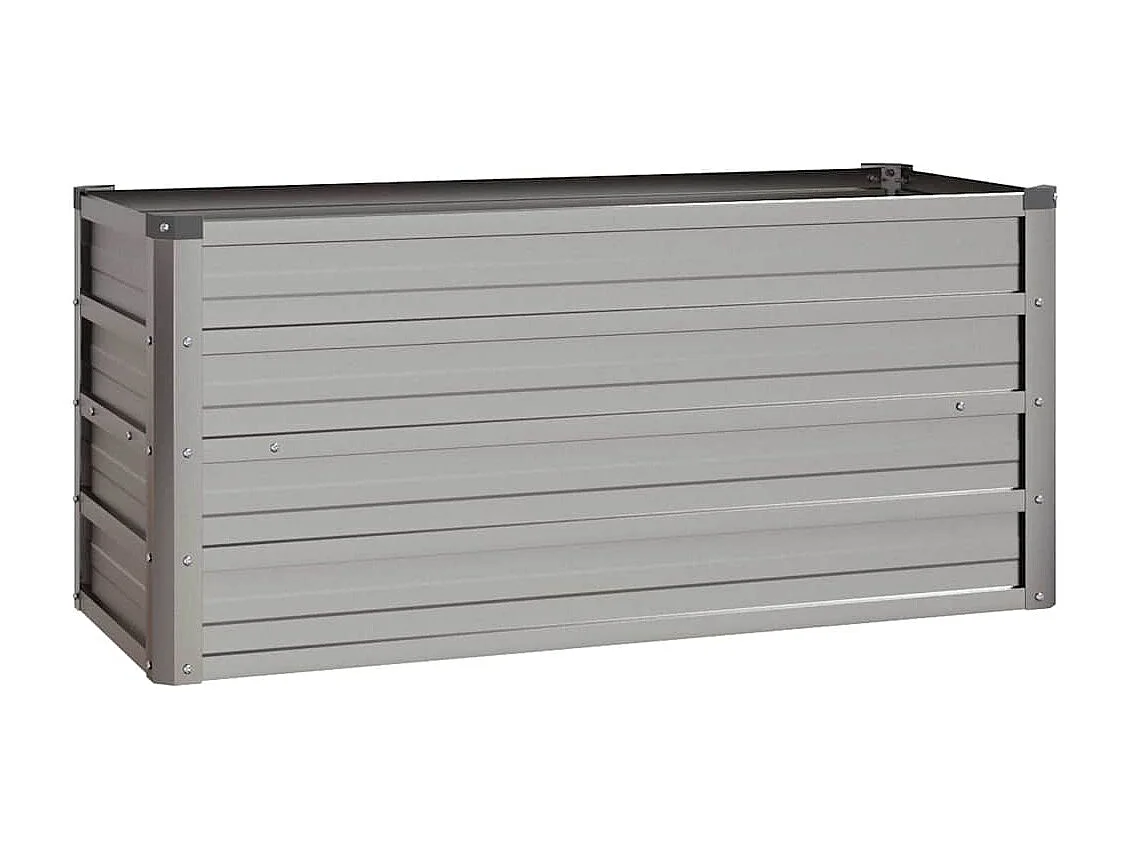 Lit surélevé de jardin rouillé 100x40x45 cm acier corten