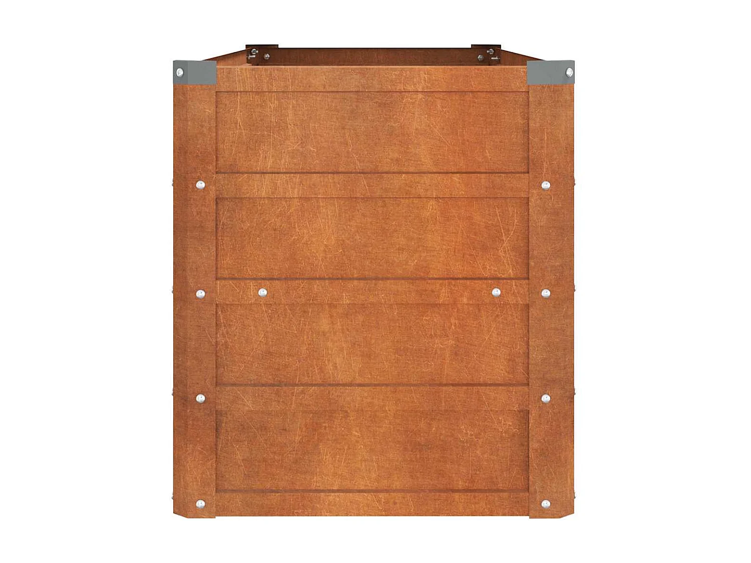 Lit surélevé de jardin rouillé 100x40x45 cm acier corten