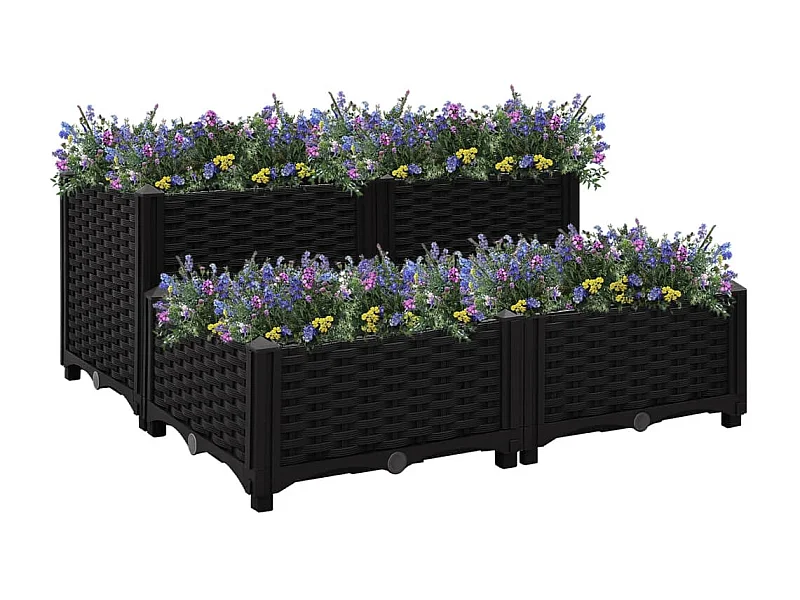 Lit surélevé 80x80x38 cm Polypropylène