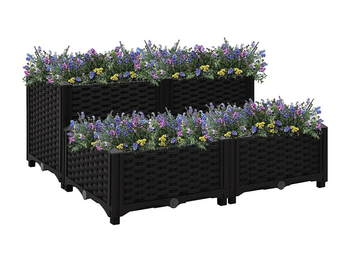 Lit surélevé 80x80x38 cm Polypropylène