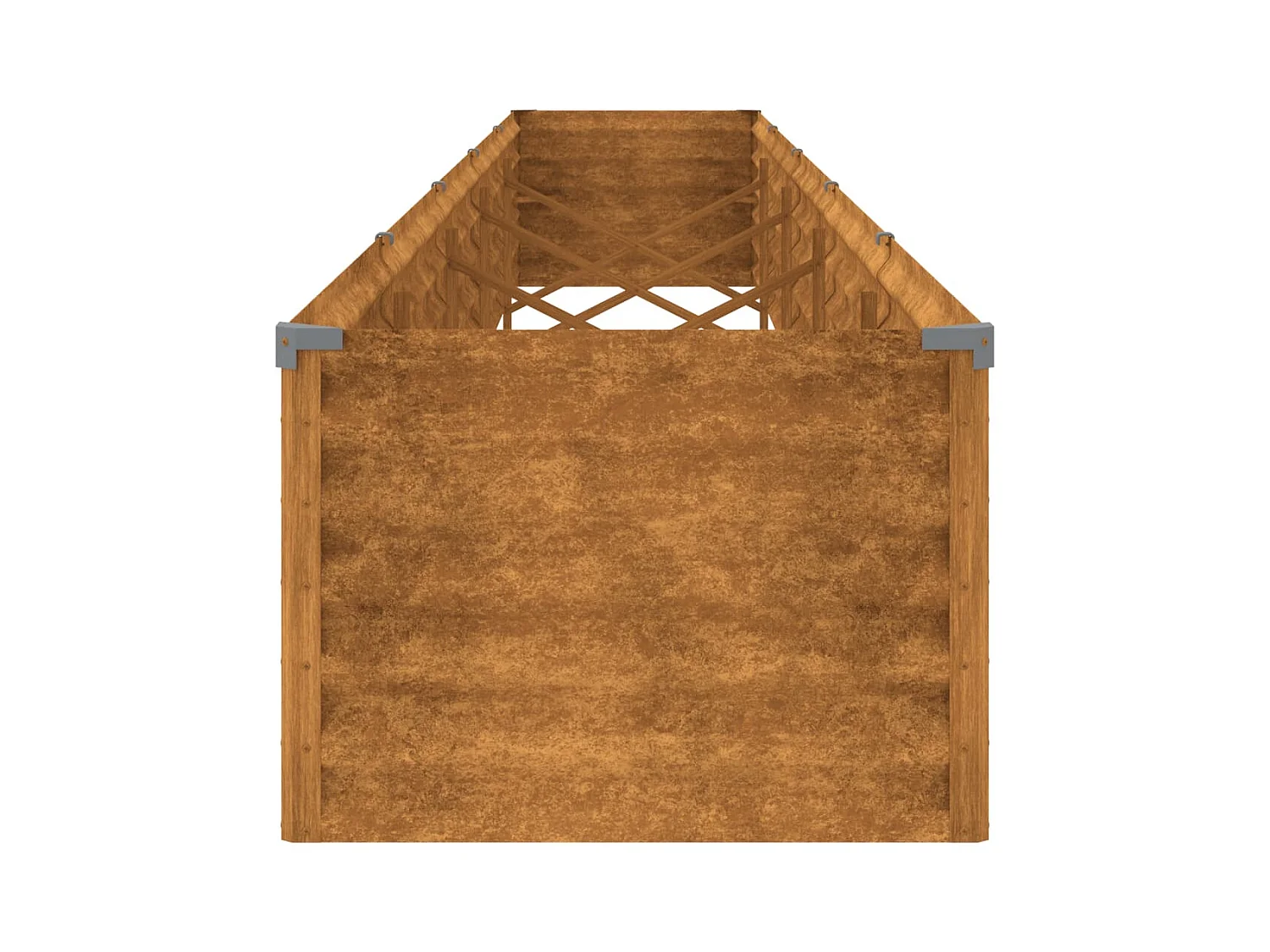 Lit surélevé de jardin 482x50x36 cm acier corten