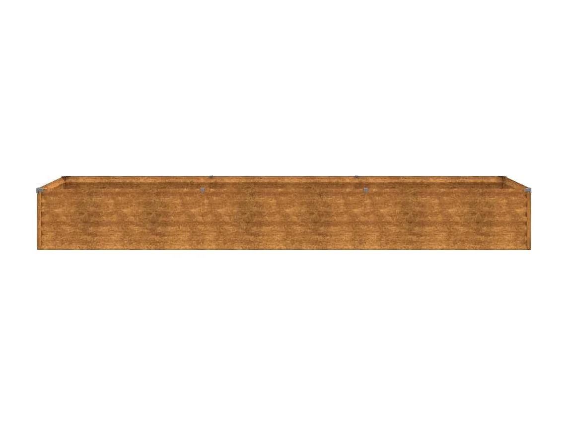 Lit surélevé de jardin 291x50x36 cm acier corten