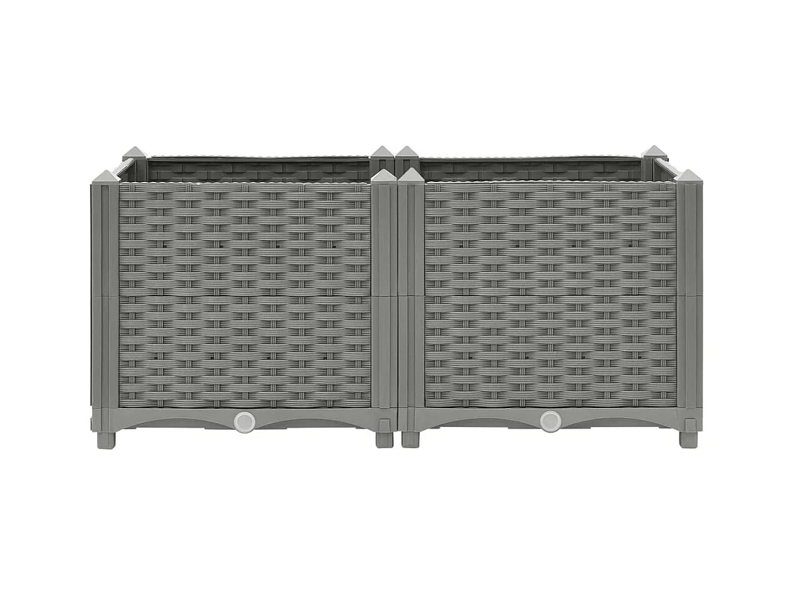 Lit surélevé 80x40x38 cm Polypropylène