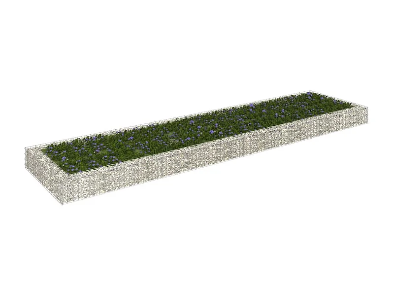 Gabion verhoogde bak Gegalvaniseerd staal 400x100x20 cm