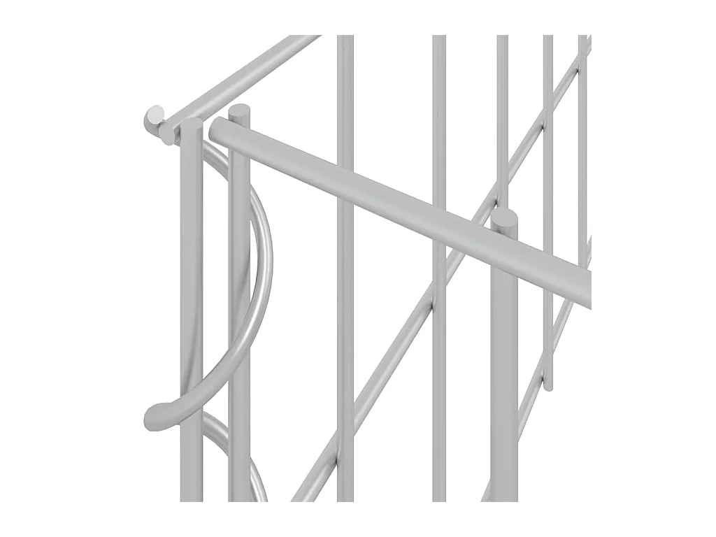 Gabion verhoogde bak Gegalvaniseerd staal 400x100x20 cm