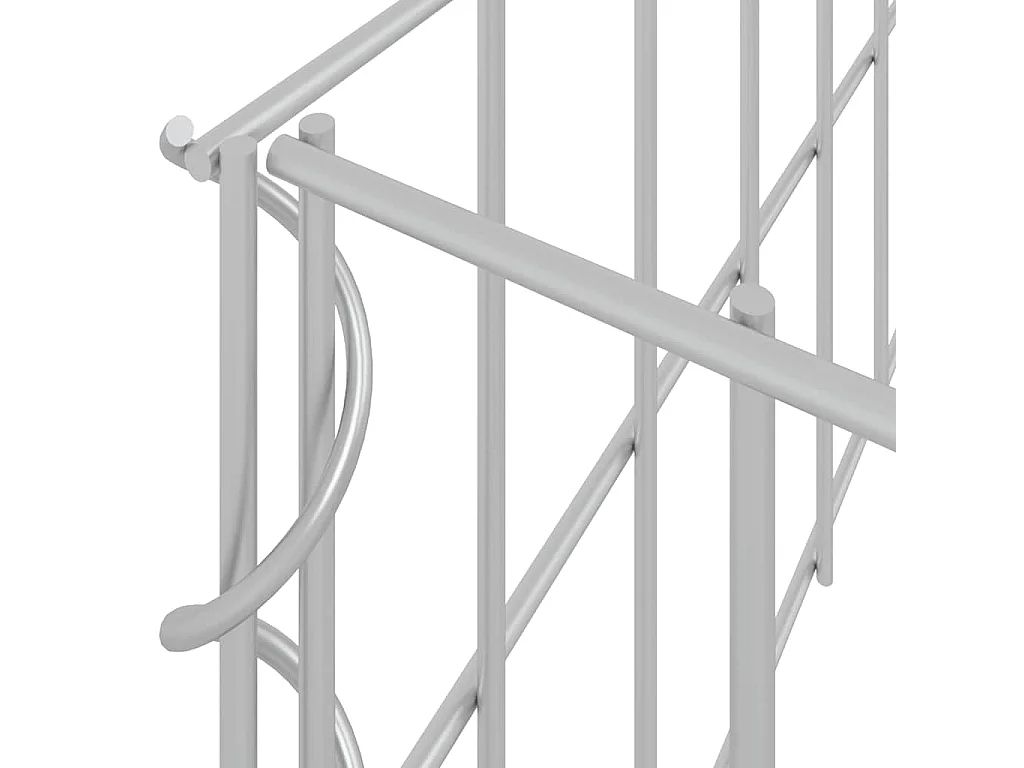 Lit surélevé à gabion Acier galvanisé 400x100x20 cm