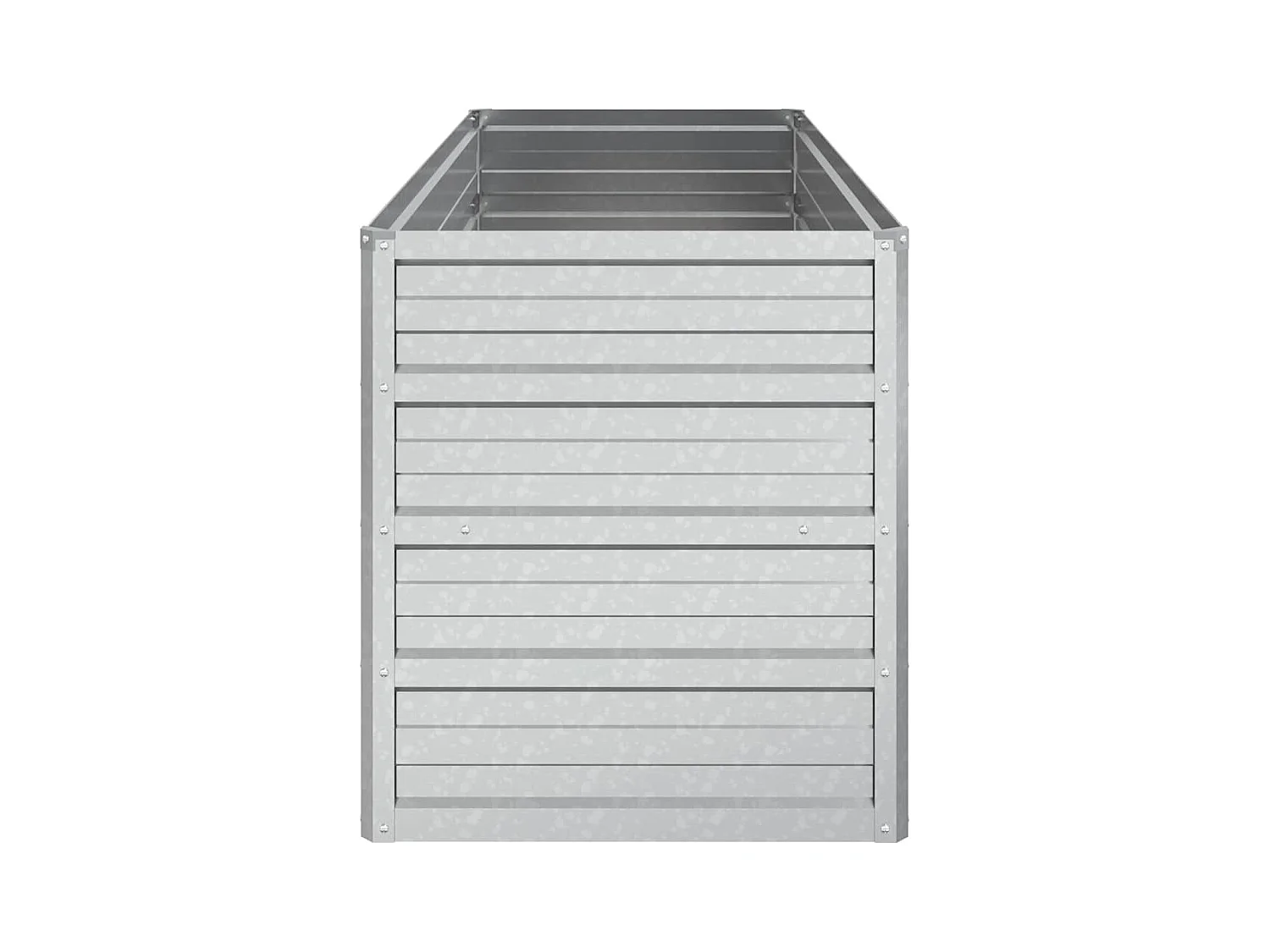 Letto da giardino rialzato 100x40x45 cm Acciaio zincato Argento