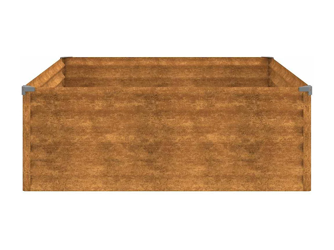 Lit surélevé de jardin 100x100x36 cm acier corten