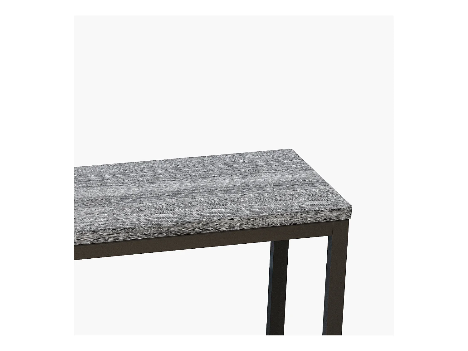 Uitschuifbare eettafel, moderne bartafel, MDF, grijs (140/180x70x76,5 cm)