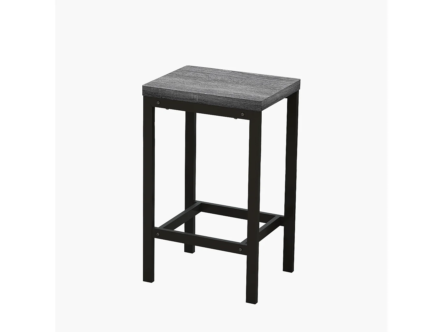 Table à Manger Extensible, Table de Bar Moderne, MDF, Gris (140/180x70x76.5 cm)