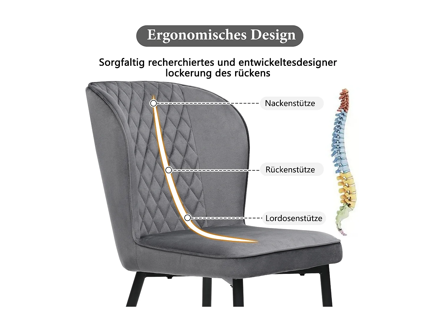 Eetkamerset, tafel 117x68x75 cm, 4 donkergroene fluwelen stoelen, modern design, zwarte en gouden metalen poten (117x68x75 cm)