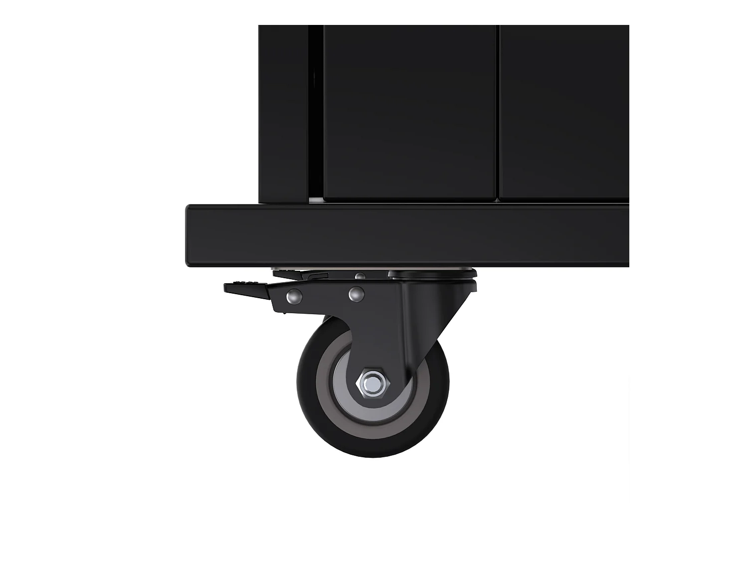 Servierwagen avec table rabattable, 3 tiroirs, porte-serviette, roulettes et pieds en bois interchangeables (112x40(70)x94 cm)