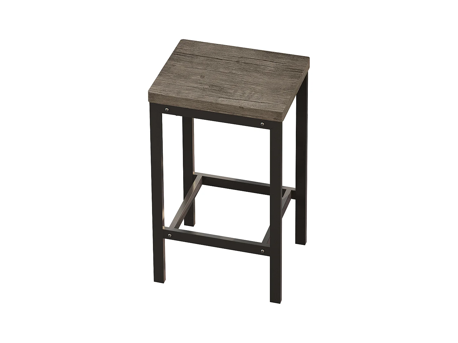 Table à Manger Extensible, Table de Bar Moderne, MDF, Gris (140/180x70x76.5 cm) avec 3 Tabourets