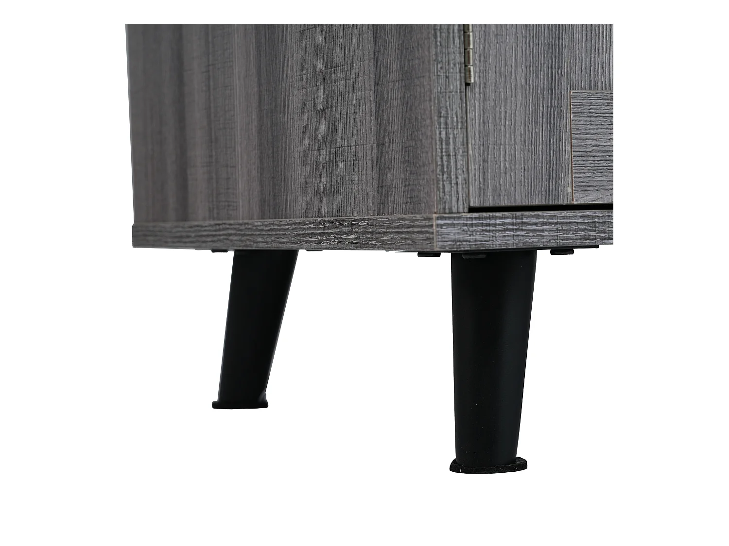 Chariot cuisine/Sideboard, plateau marbre blanc, extensible, portes rangement, roulettes, pieds bois interchangeables (129x46(71)x91.5 cm)