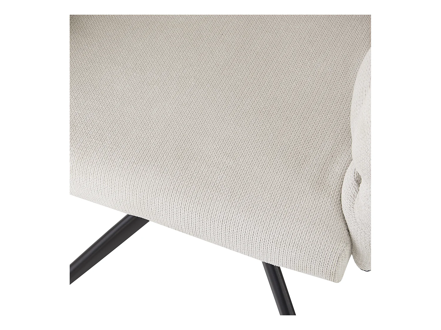 Chaises pivotantes 360° en velours (2 pièces), design moderne, métal doré, beige (45x44x77.5 cm)